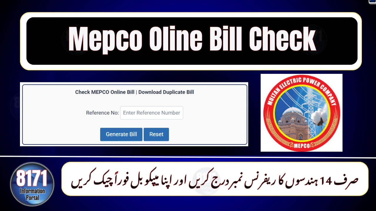 Mepco Online Bill