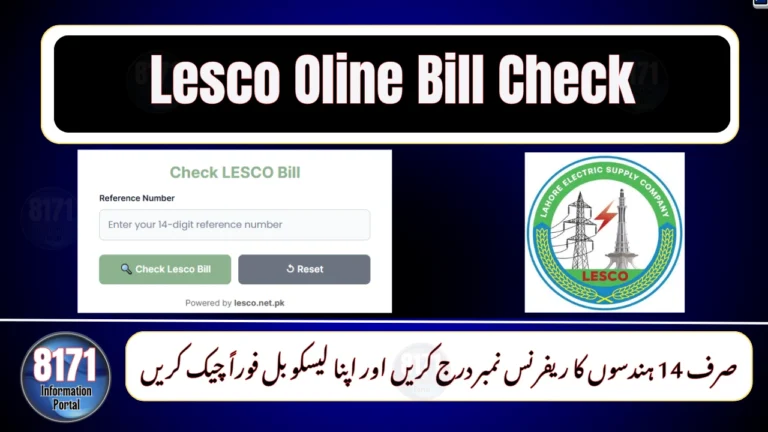 LESCO Online Bill