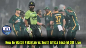 How to Watch Pakistan vs South Africa Second ODI Live
