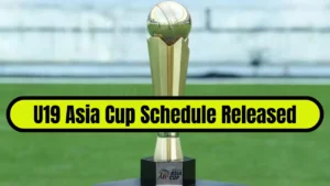 U19 Asia Cup Schedule Released